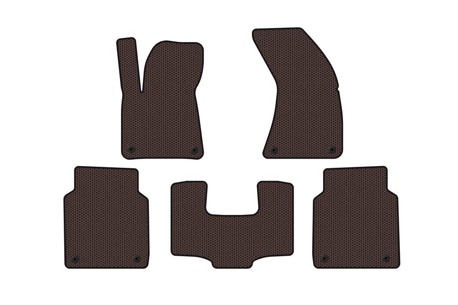 Audi A8 2010–2018 Gumové koberce do interiéru Carsuit (Long, hnedá) Image