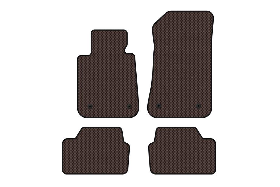 BMW 1 Series E81/E82/E87/E88 2004–2011 Gumové koberce Carsuit (Hnedé) Fotografia 1
