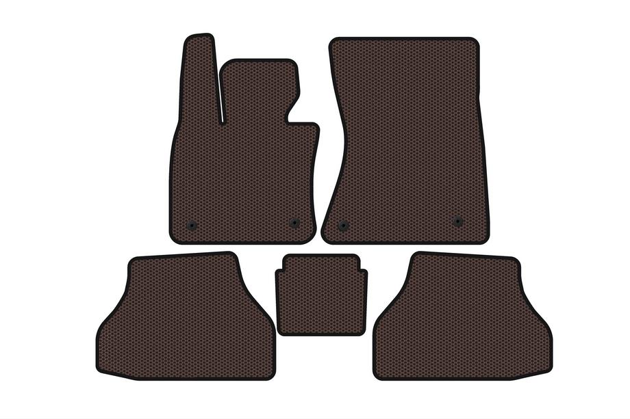BMW X6 E71 2008–2014 Gumené rohože Carsuit V-2 (Hnedá) Image