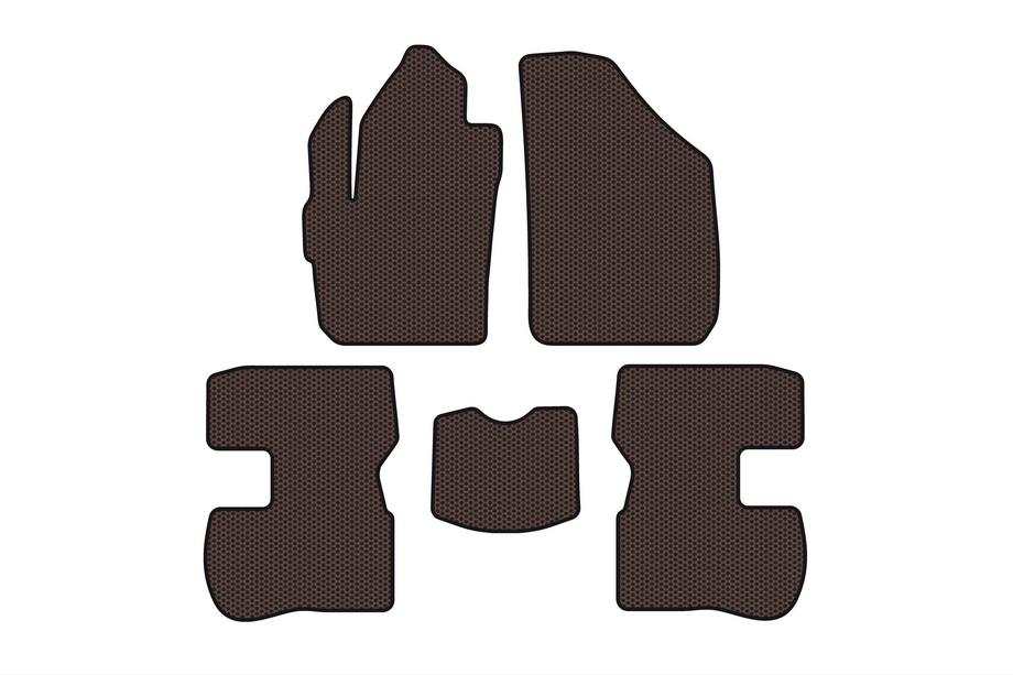 Chery Kimo 2007–2015 Gumové koberce Carsuit (Hnedé) Image