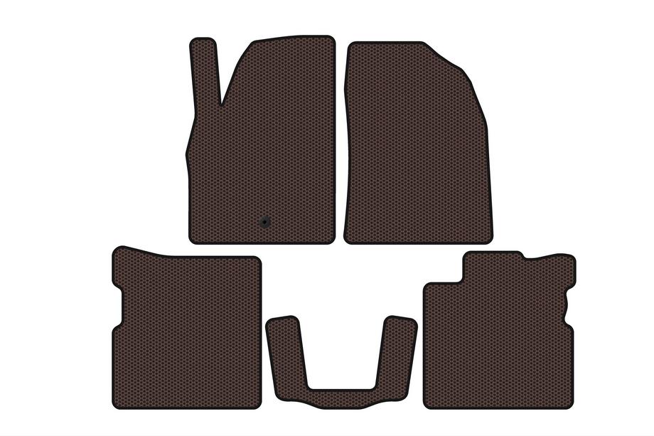 Chevrolet HHR 2005–2011 Gumové koberce Carsuit (Hnedé) Image