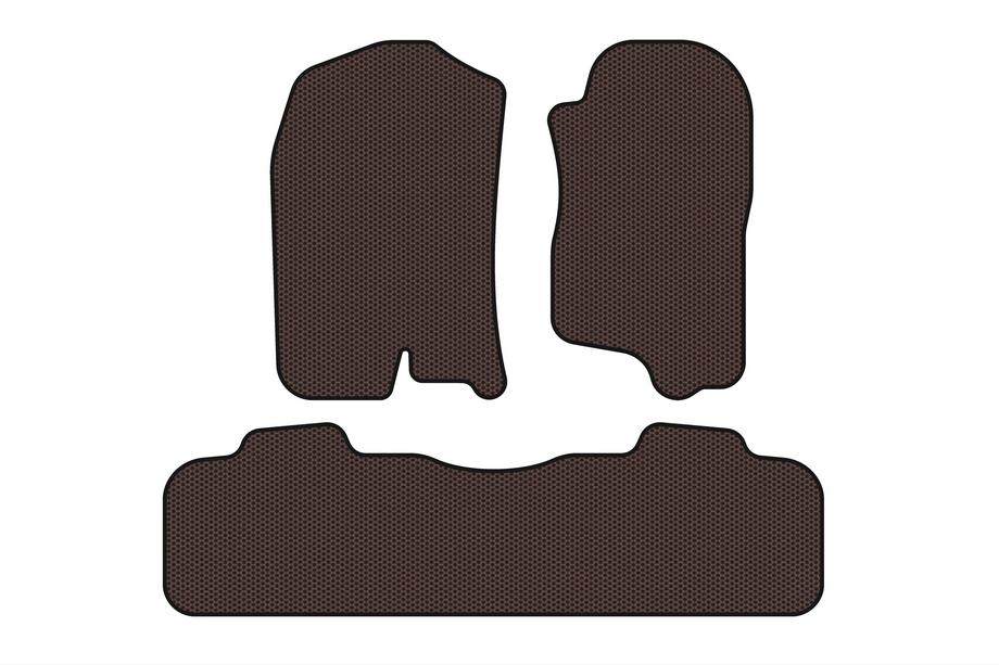 Chevrolet Tahoe 2007–2014 Gumové rohože Carsuit (2 rady, 2007-2014, hnedé) Image