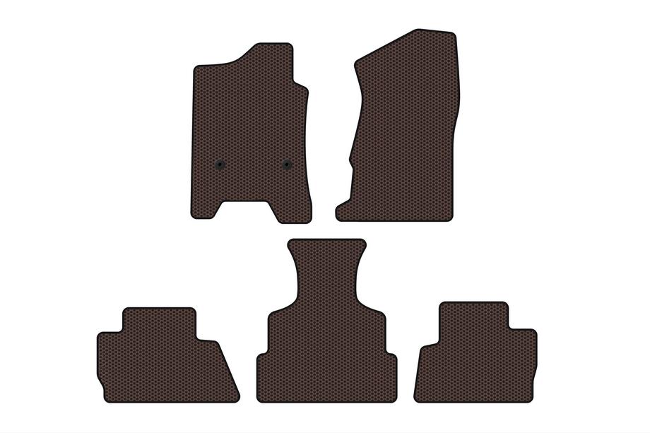 Chevrolet Tahoe 2014–2019 Gumené autokoberce Carsuit (2014-2020, hnedé) Image