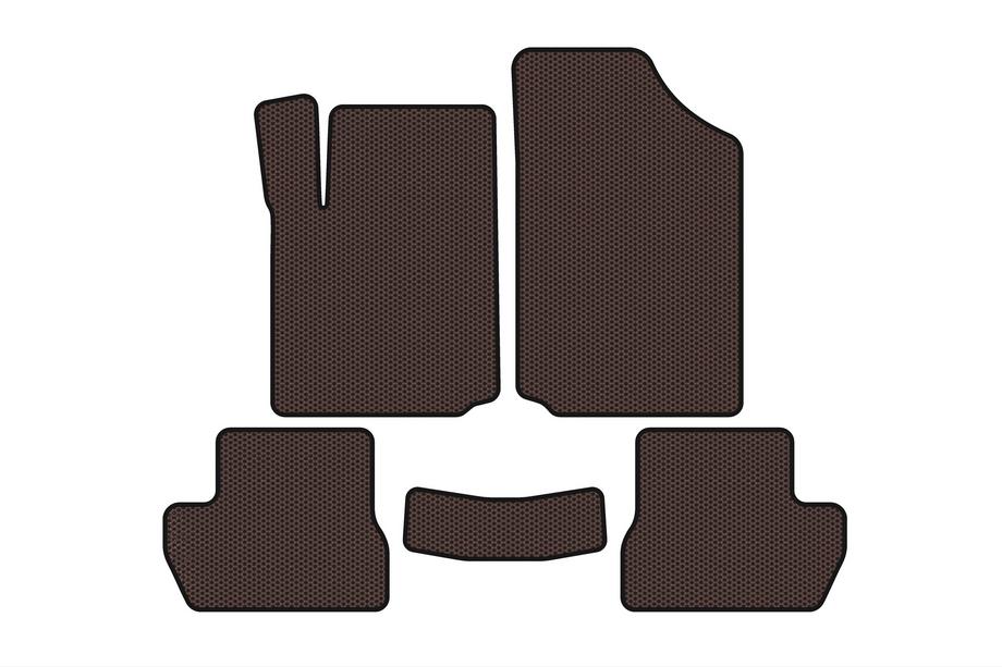 Citroen C-2 2003–2009 Gumové koberce Carsuit (Hnedé) Image