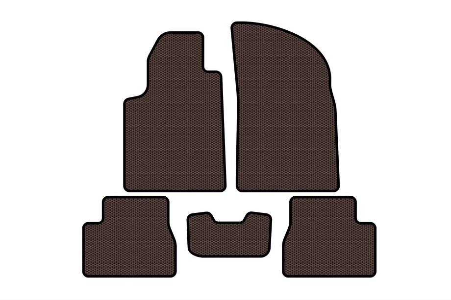 Citroen C-3 2002–2009 Gumové koberce Carsuit (Hnedé) Image
