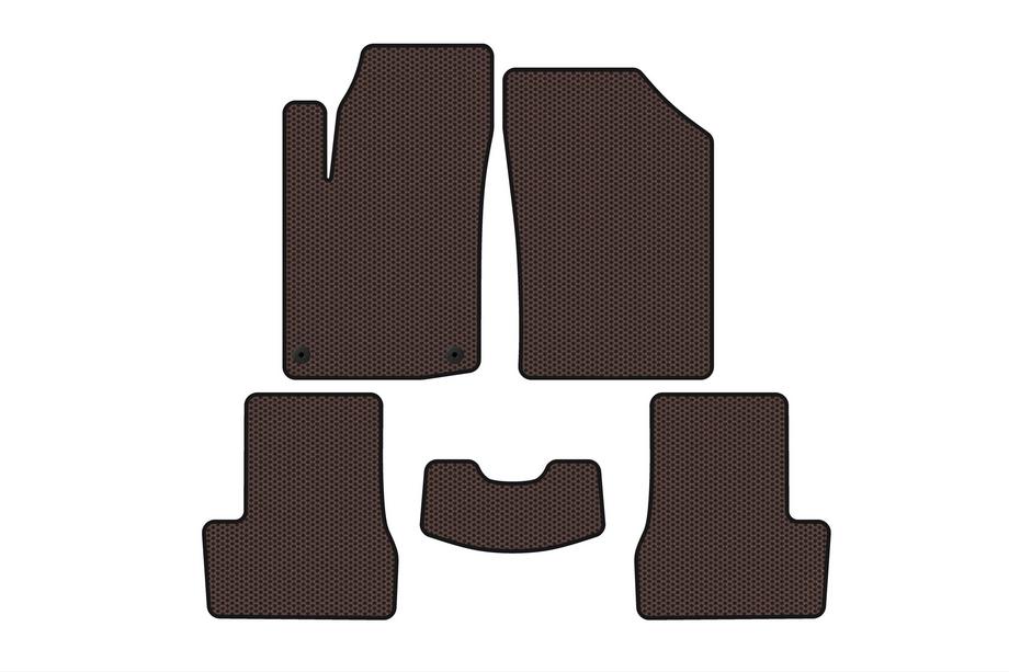 Citroen C-3 2009–2016 Gumové rohože Carsuit (HB, hnedé) Image