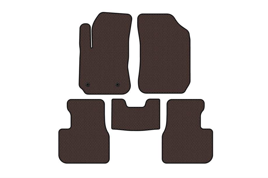 Citroen Cactus 2014–2020 Gumové koberce Carsuit (Hnedé) Image