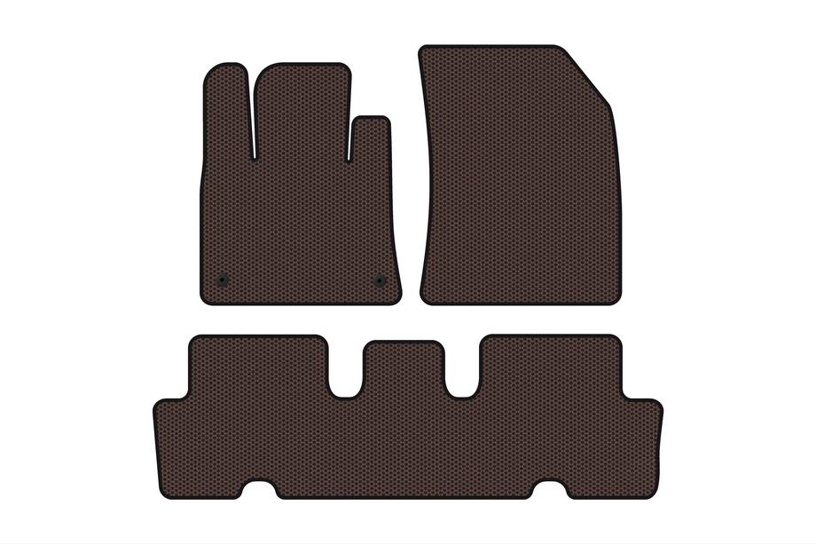 Citroen C-4 Picasso 2013–2022 Gumové autokoberce Carsuit V1 (2 rady, hnedé) Image