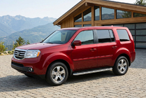 Honda Pilot 2008–2015 Bočné prahy Maydos V1 (2 ks, hliník ↗ nehrdzavejúca oceľ) fotografia 1