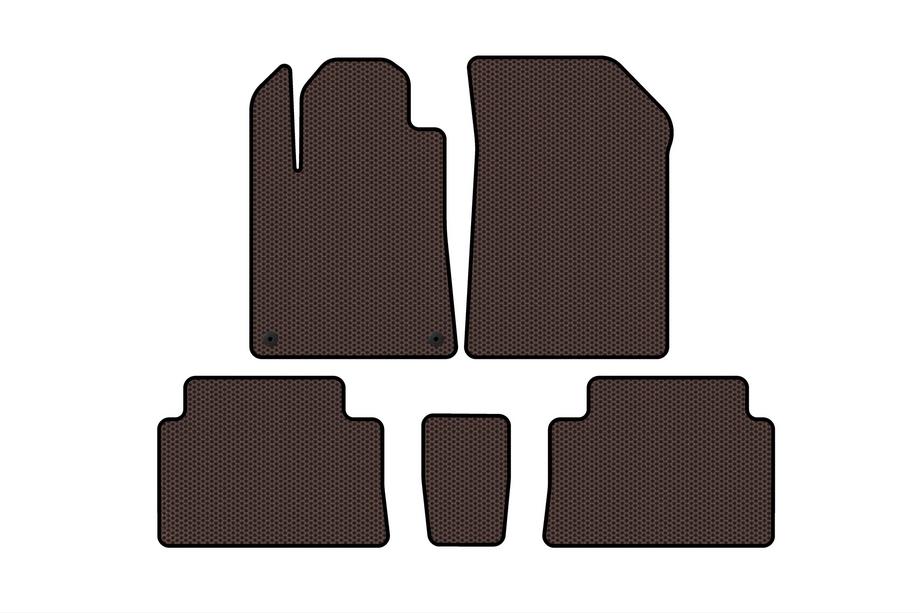 Citroen C-5 2001–2008 Gumové koberce Carsuit (Hnedé) Image
