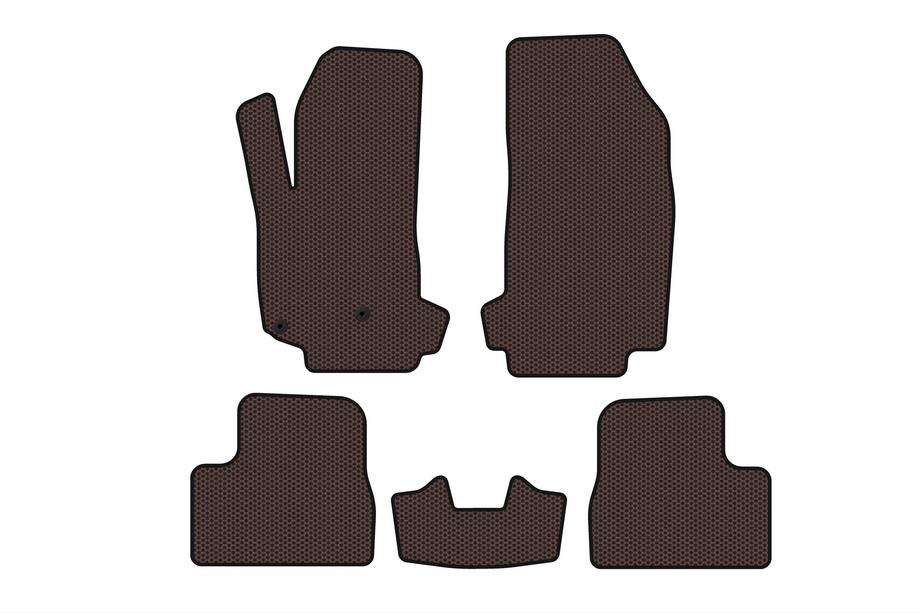 Citroen DS-3 2009–2016 Gumené rohože Carsuit V-2 (Hnedá) Image