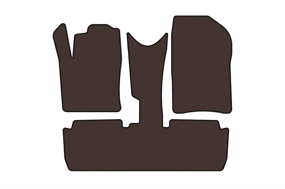 Citroen Xsara Picasso 1999–2012 Gumové rohože do interiéru Carsuit (pred faceliftom, hnedé) Image