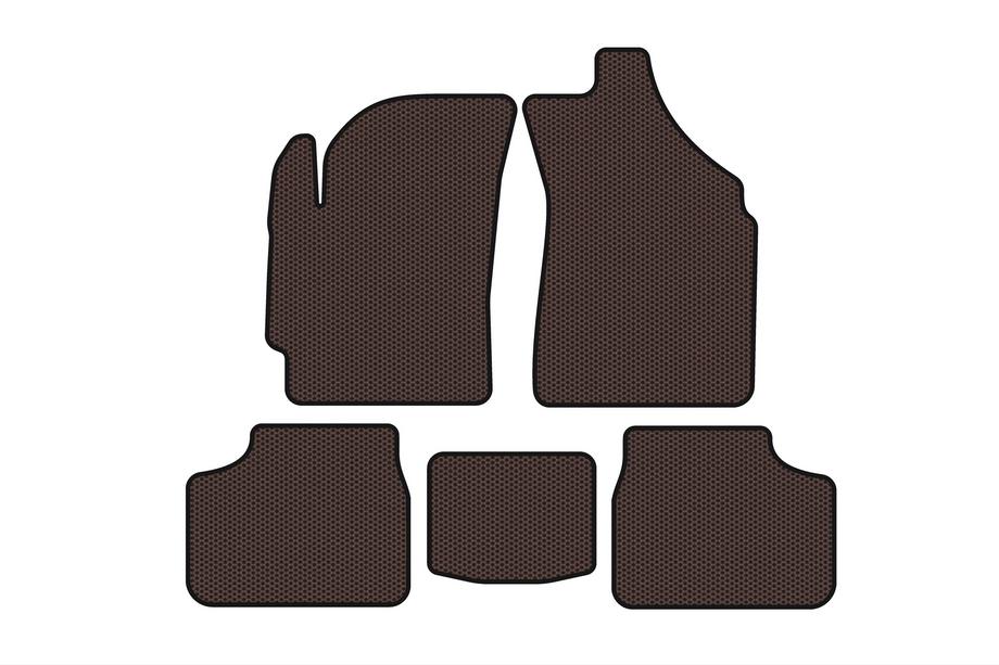 Daewoo Matiz 1998–2008 Gumové koberce Carsuit (Hnedé) Image