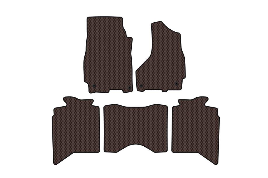 Dodge RAM (DS/DJ/D2) 2009–2024 Gumové rohože Carsuit (2013+, 5-miestne, hnedé) Image