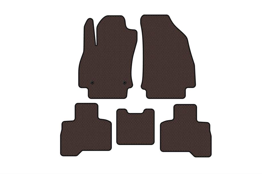 Fiat Fiorino/Qubo 2008–2024 Gumené rohože Carsuit do interiéru (pre Qubo 2008-2016, hnedé) Image