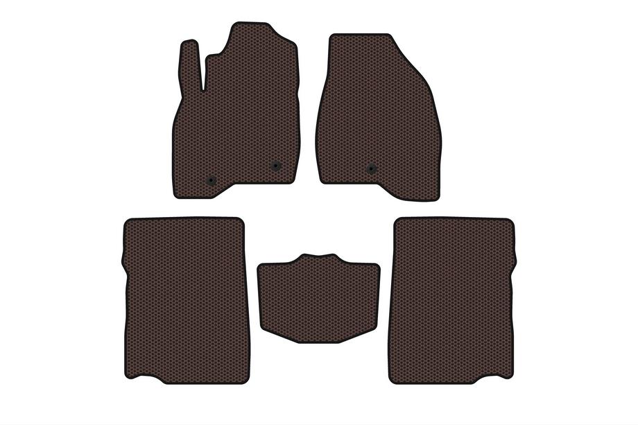 Ford Explorer 2011–2019 Gumové rohože Carsuit (2017-2019, 2. rad, 7-miestne, hnedé) Image