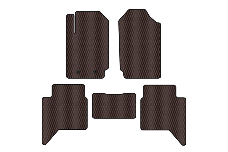 Ford Ranger 2011–2022 Gumové koberce Carsuit (Hnedé) Image