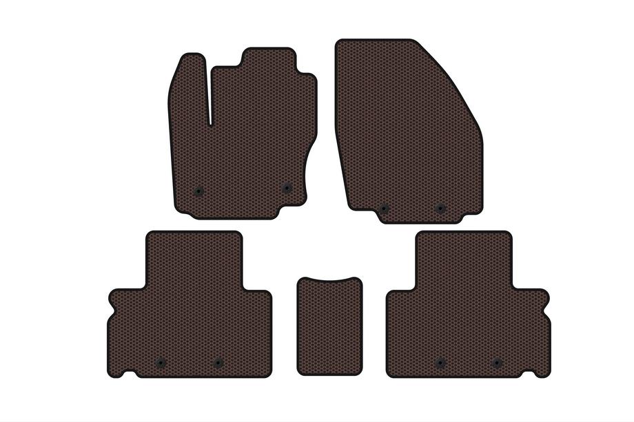 Ford S-Max 2007–2014 Gumové koberce Carsuit (Hnedé) Image