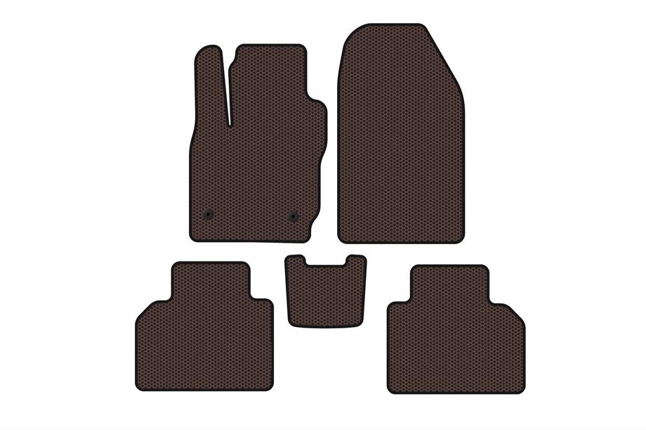 Ford Courier 2014–2023 Gumové koberce Carsuit (Hnedé) Image