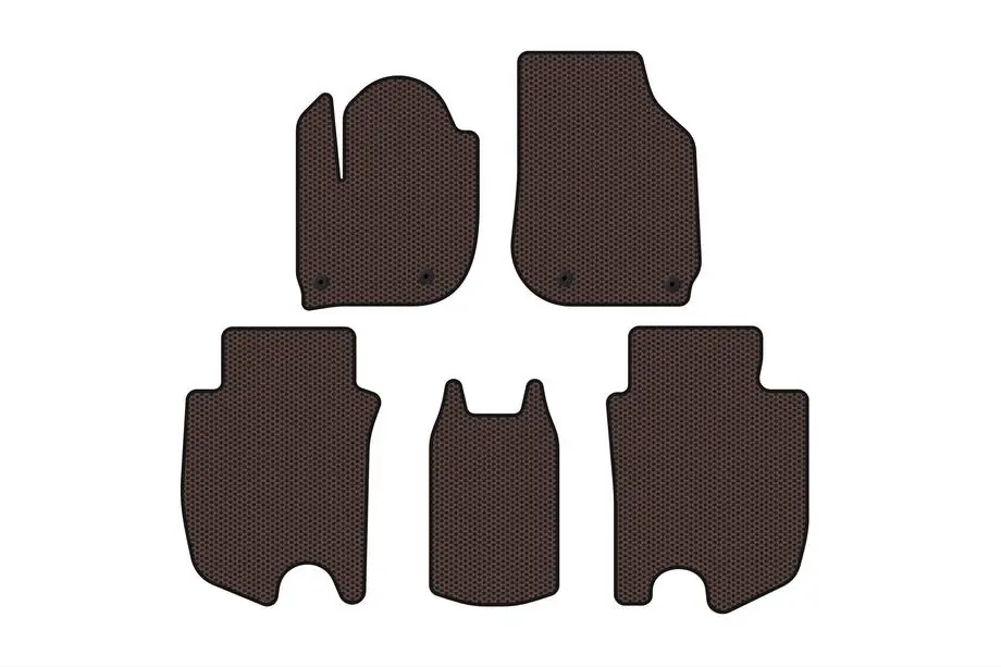 Honda FIT/Jazz 2014–2020 Gumené koberce do interiéru Carsuit (HB, Hybrid, hnedé) Image