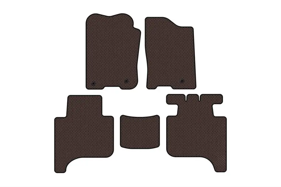 Infiniti QX56 2004–2010 Gumové rohože Carsuit do interiéru (2 rady, 2004-2008, hnedé) Fotografia 1