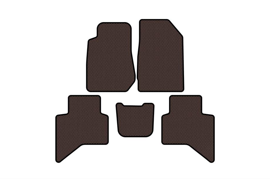 Isuzu D-Max 2019– Gumové koberce Carsuit (Hnedé) Image