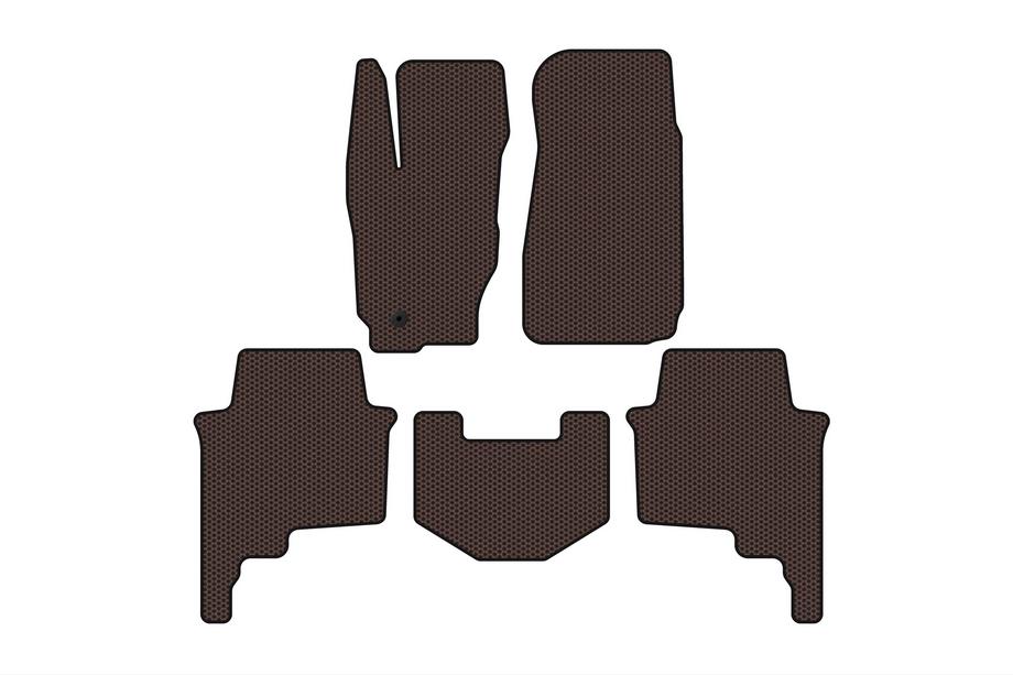 Jeep Commander 2005–2010 Gumové koberce Carsuit (Hnedé) Image
