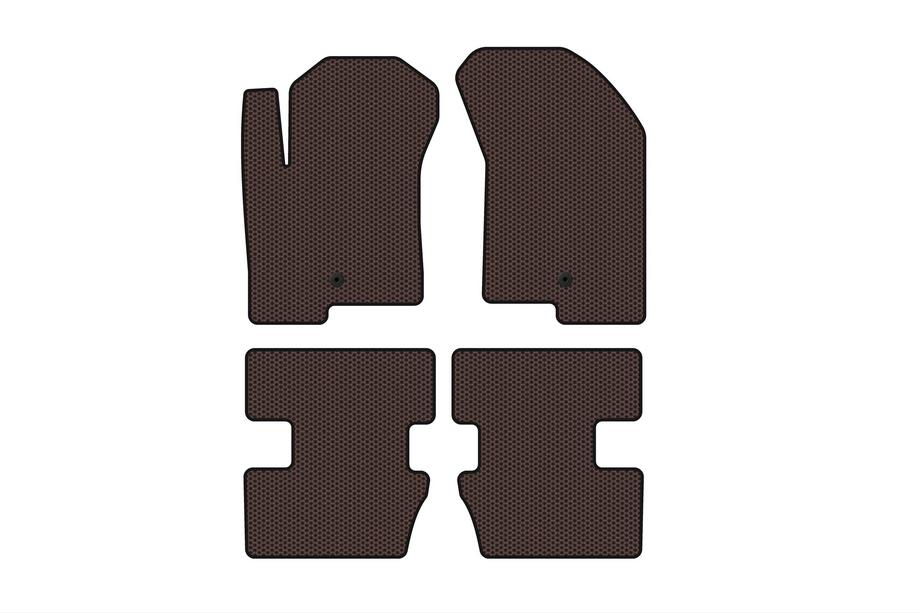 Jeep Compass 2006–2016 Gumené autokoberce Carsuit (2006-2011, Hnedé) Image