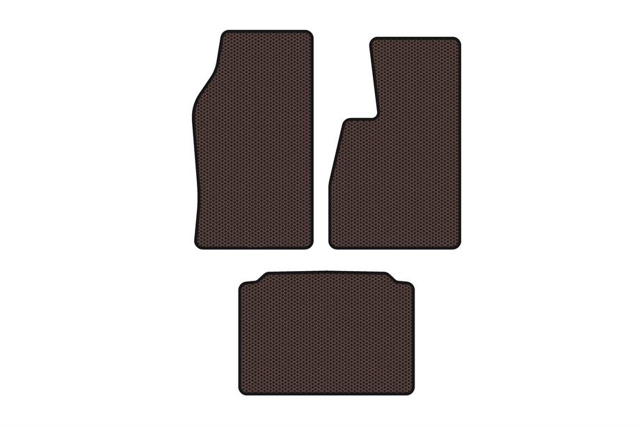Jeep Grand Cherokee WK 2004–2010 Gumové koberce do auta Carsuit (pravostranné riadenie, hnedé) Fotografia 1