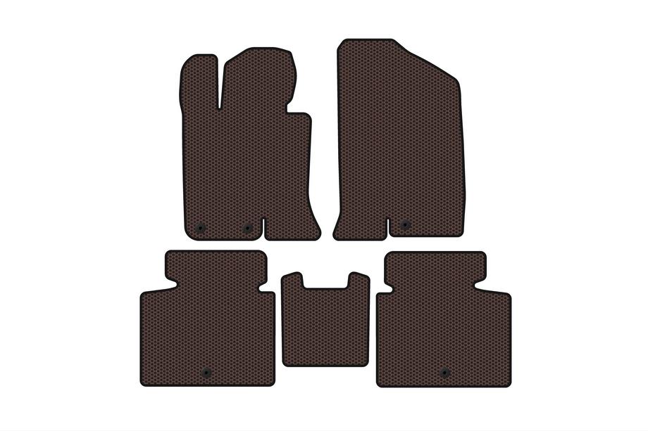 Kia Optima 2010–2016 Gumené rohože do interiéru Carsuit V-2 (SD, hnedé) Image