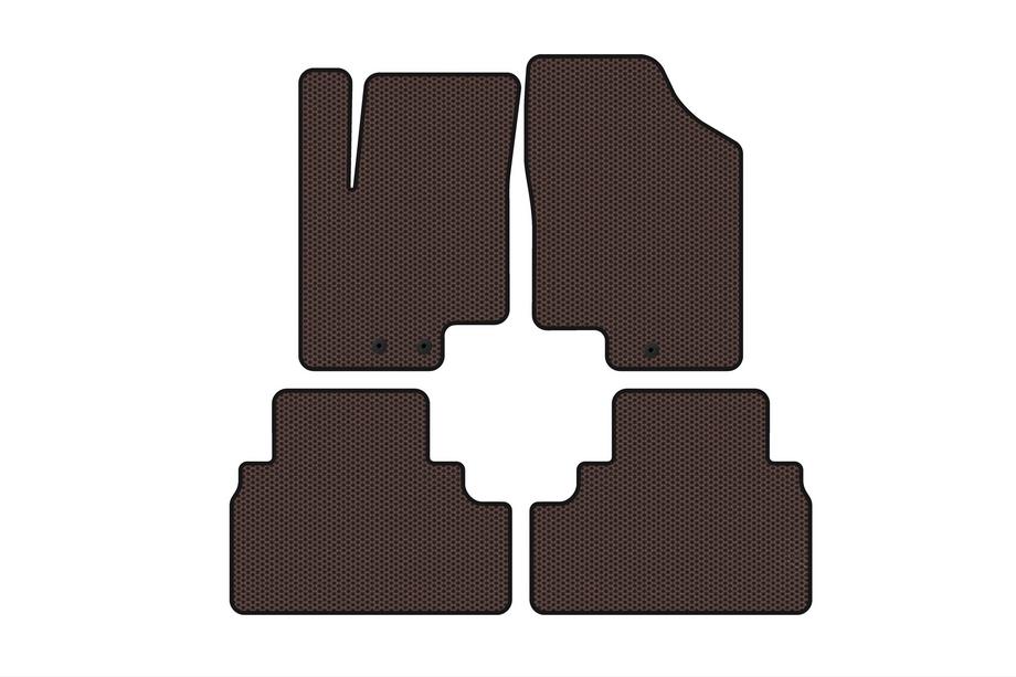 Kia Venga 2010–2019 Gumové koberce Carsuit (Hnedé) Image