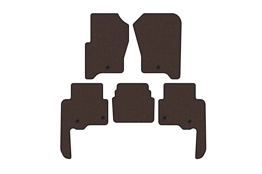 Land Rover Discovery IV 2009–2017 Gumené koberce do interiéru Carsuit V2 (Hnedé) Image