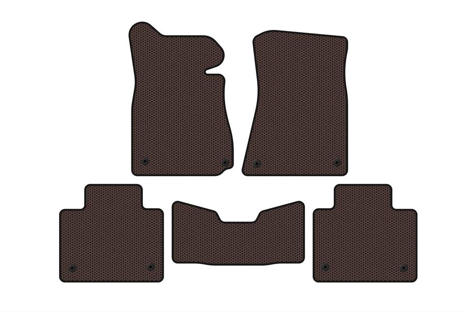 Lexus GS 2011–2020 Gumené rohože Carsuit (2011-2015, SD, 2WD, hnedé) Image