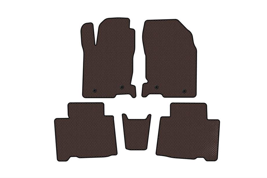 Lexus NX 2014–2021 Gumové koberce Carsuit (Hnedé) Image