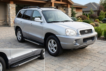 Hyundai Santa Fe 1 2000–2006 Bočné nášľapy RedLine V1 (2 ks, hliník) fotografia 1