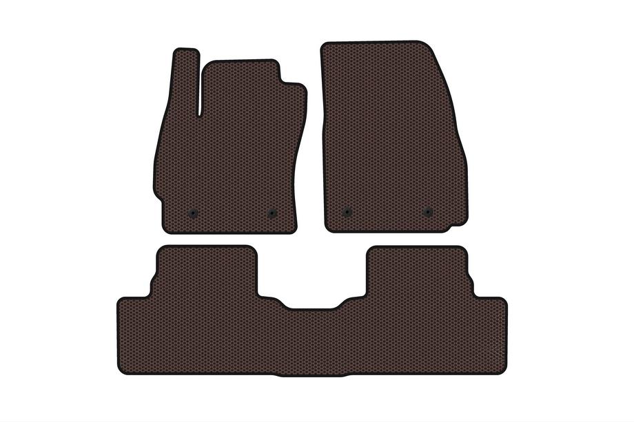 Mazda 5 2010–2018 Carsuit gumové rohože do interiéru (2 rady, hnedé) Image