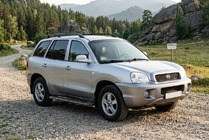 Hyundai Santa Fe 1 2000–2006 Bočné nášľapy Bosphorus Black (2 ks, hliník) fotografia 1