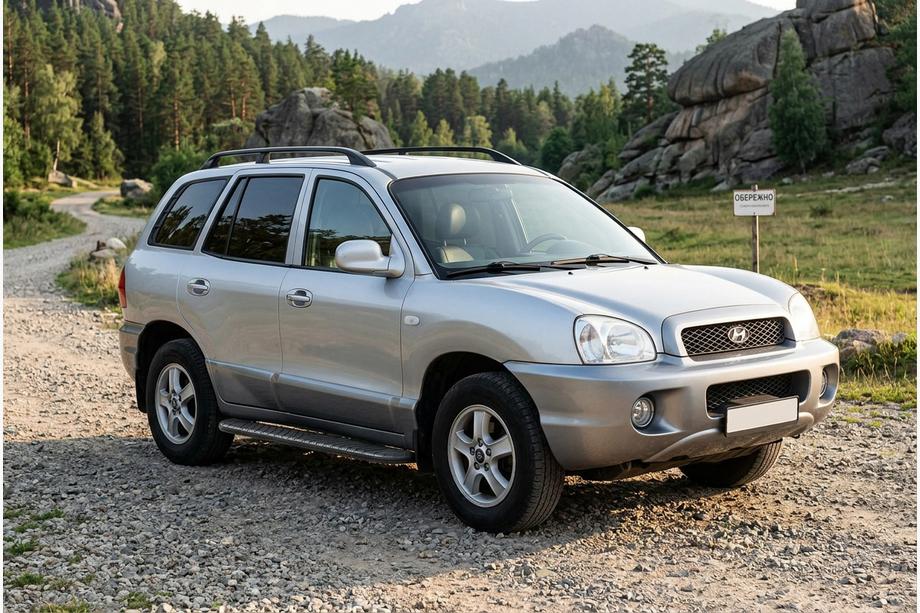 Hyundai Santa Fe 1 2000–2006 Bočné nášľapy Bosphorus Black (2 ks, hliník) Image