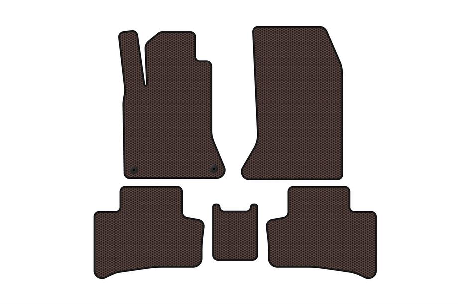 Mercedes B-class W246 2011–2018 Gumené rohože do interiéru Carsuit (2011-2015, Elektro, hnedé) Fotografia 1