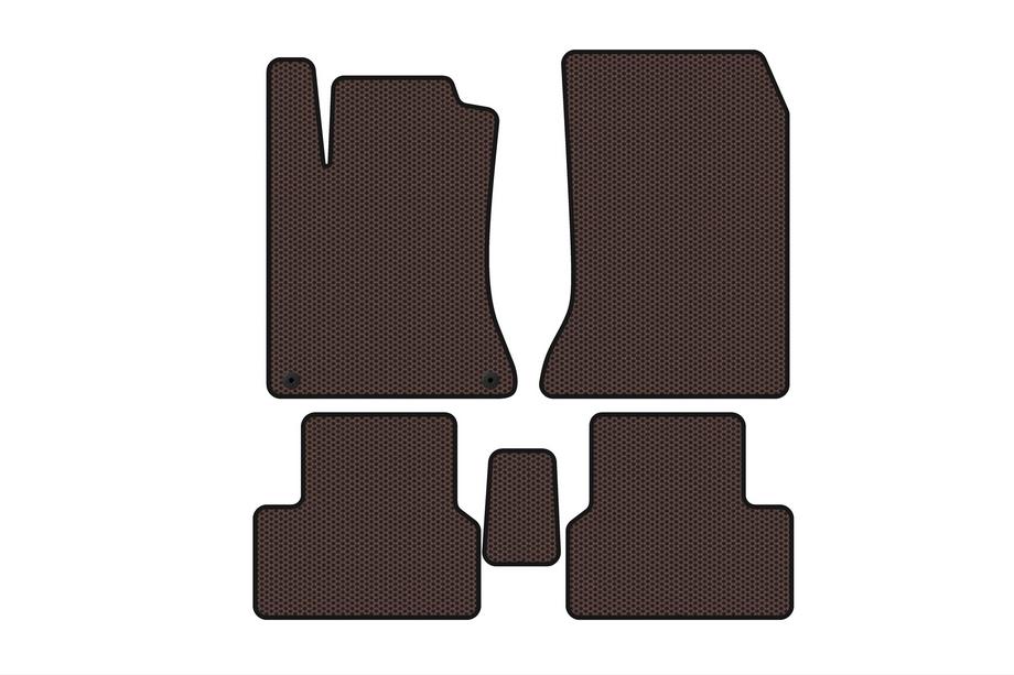 Mercedes B-class W246 2011–2018 Gumené rohože do interiéru Carsuit (2011-2014, Hnedé) Fotografia 1