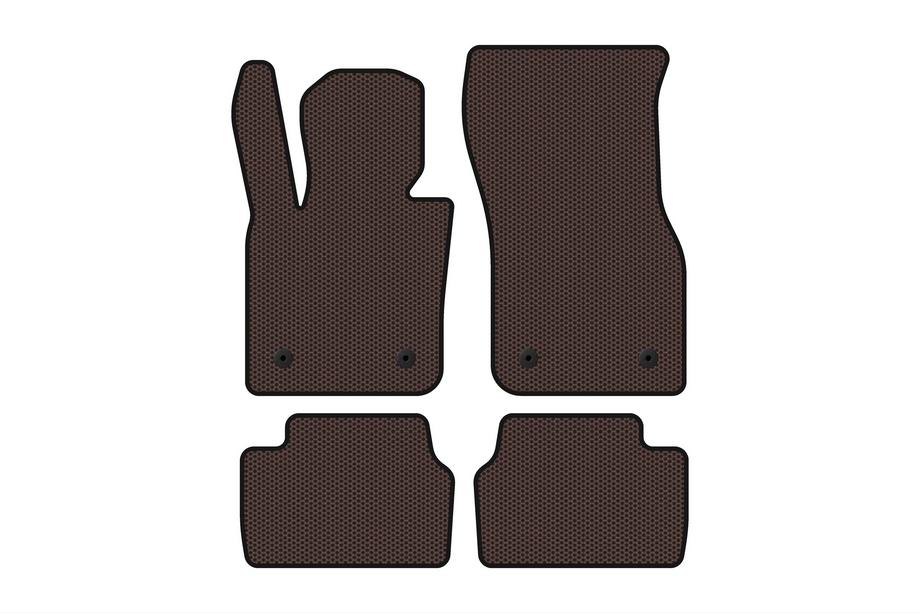 Mini Cooper F55/56/57 2014–2023 Gumené koberce do interiéru Carsuit (pre F55, 5-dverový, hnedé) Fotografia 1