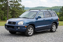 Hyundai Santa Fe 1 2000–2006 Bočné nášľapy RedLine Black (2 ks, hliník) fotografia 1