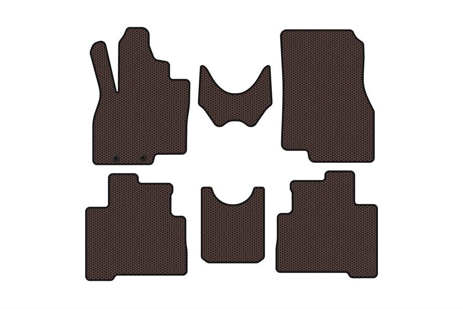 Mitsubishi Grandis 2003–2011 Carsuit gumové rohože do interiéru (2 rady, hnedé) Image