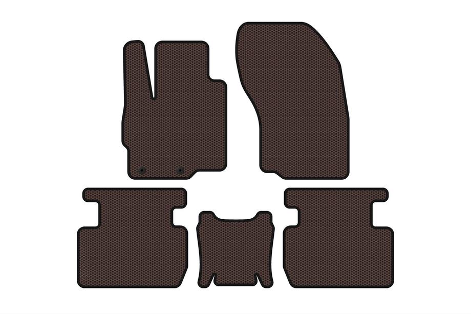 Mitsubishi Outlander 2021– Gumové koberce Carsuit (Hnedé) Image