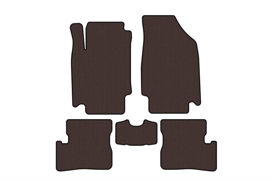 Nissan Micra K12 2003–2010 Gumové rohože Carsuit (HB, hnedé) Image
