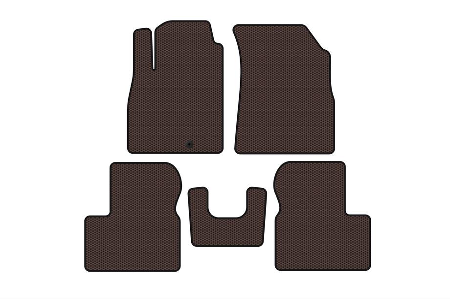 Nissan Micra K13 2011–2016 Gumové koberce Carsuit (Hnedé) Image