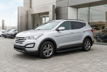 Hyundai Santa Fe 3 2012–2018 Bočné nášľapy Allmond Black (2 ks, hliník) fotografia 1