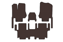 Nissan Quest 2011–2017 Gumové rohože Carsuit do interiéru (2 rady, 7-miestne, hnedé) fotografia 1