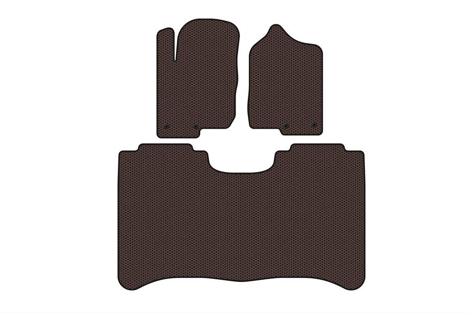 Nissan Titan 2004–2011 Gumové koberce Carsuit (Hnedé) Fotografia 1