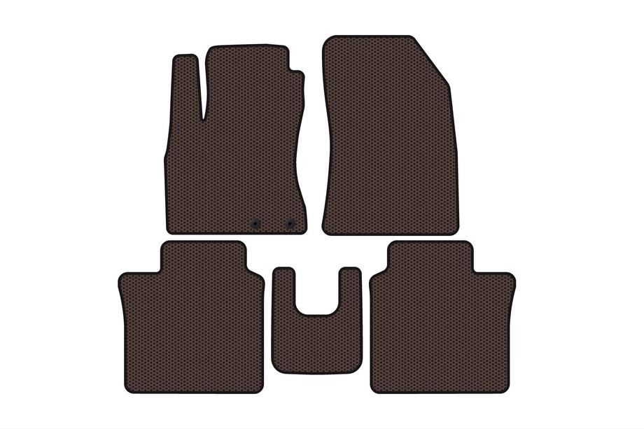 Nissan Note 2012–2020 Gumové rohože Carsuit (HB, hnedé) Image